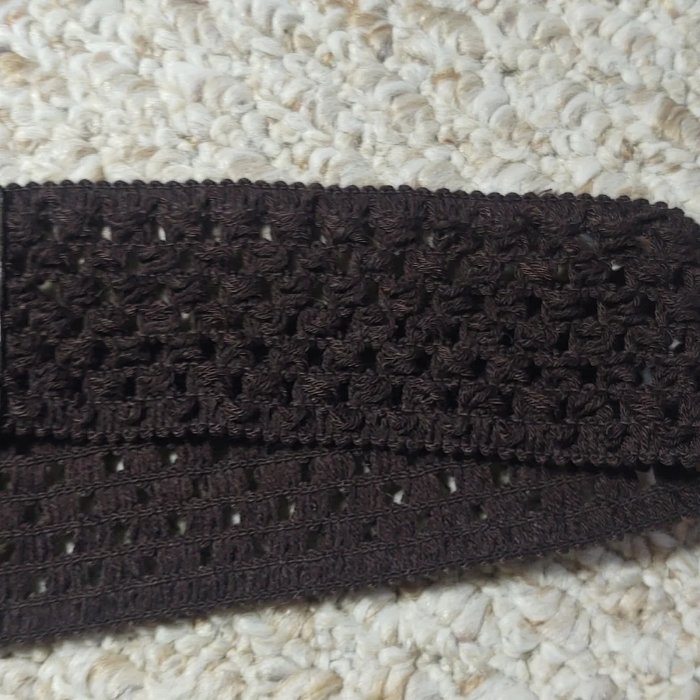Brown Crochet Belt